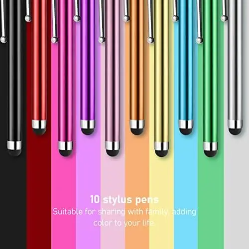 Stylus Pens for Touch Screens, Abiarst High Precision Universal Stylus for iPad iPhone Tablets Samsung Galaxy All Capacitive Touch Screens (10-Pack) - Image 7