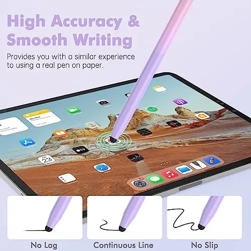 Stylus Pens for Touch Screens - StylusHome 5 Pack Stylus Pens, 2-in-1 High Sensitivity Capacitive Stylus with 10 Extra Tips for iPad iPhone Tablets Samsung Galaxy All Universal Touchscreen Devices - Image 4