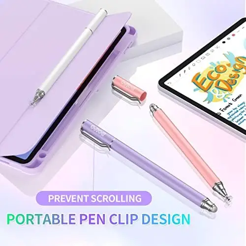 Stylus Pens for Touch Screens (3 Pcs), 2 in 1 Stylus Pen for iPad High Sensitivity & Precision Capacitive Stylus Compatible with Apple iPhone, iPad, Android, Tablets, Samsung (White/Pink/Purple) - Image 7
