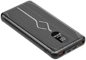 Rayuwen Fast Charge Power Bank PD22.5W Portable 30000mAh Charger Digital Display External Battery Large Capacity Thin Battery Backup with 1 Inputs and 3 Outputs