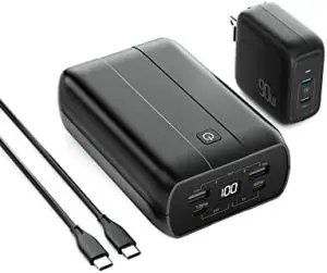 imuto Portable MacBook Pro/Air Charger, 100W Power Bank with 90W USB-C Charger Bundle (1.5 Hrs Recharge), 99wh (26800mah) Portable Laptop Charger for Dell XPS, Lenovo, iPhone 14/13, Samsung, iPad Pro